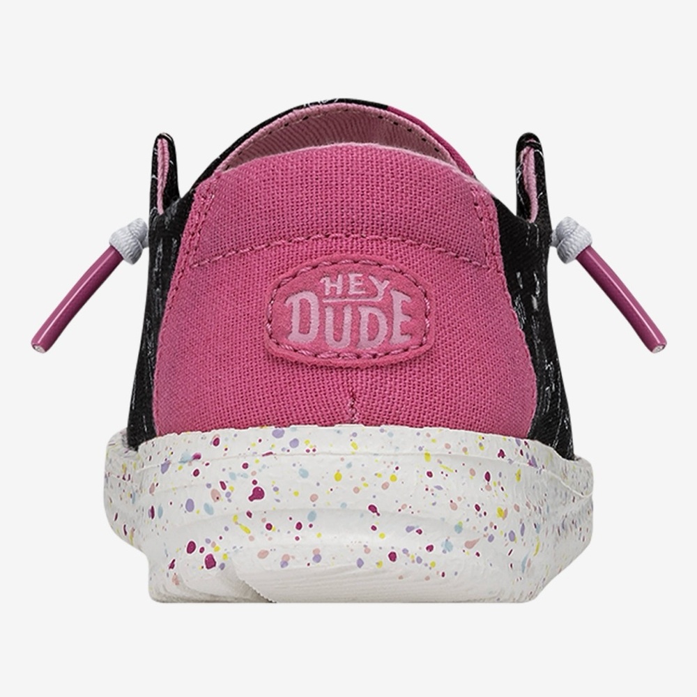 Hey Dude Black Shoes with Pink Accents and Unicorn Print Y2 - Picture 5 of 5